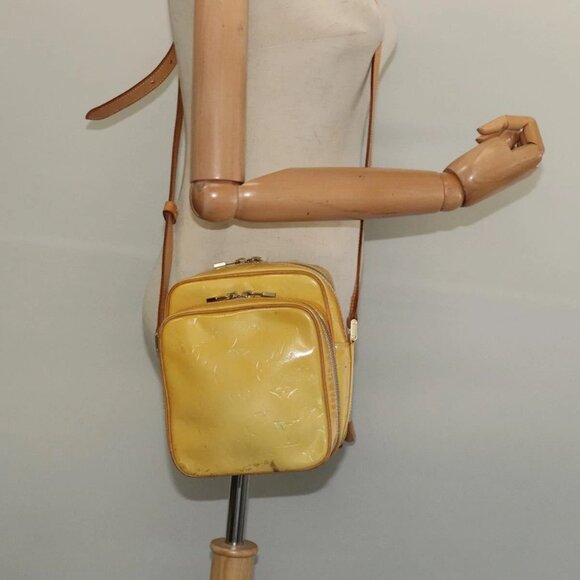 LOUIS VUITTON Monogram Vernis Wooster Shoulder Bag Gris M91036 LV Auth 139931 - Picture 1 of 16